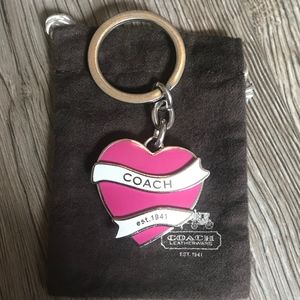 Coach heart Keychains Key rings Key Fobs